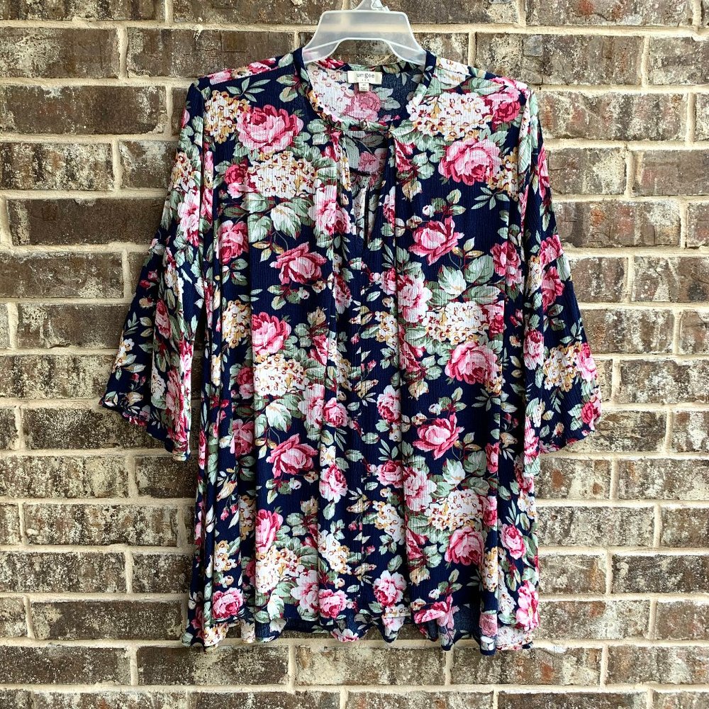 Umgee USA Women's Top Blouse Tunic Swing Boho